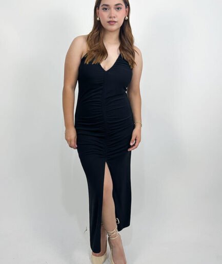 Vestido largo halter