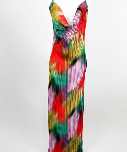 vestido largo de colores