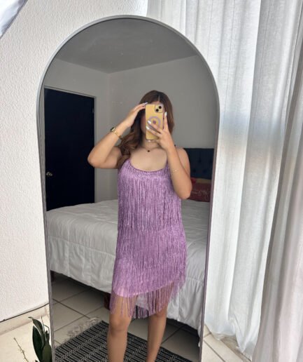 Vestido corto morado